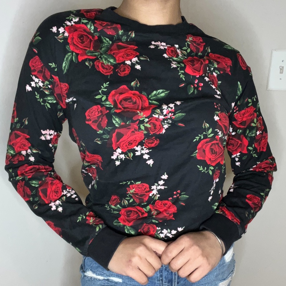 Red Rose Sweatshirt